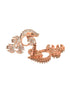 Rosegold Plated AD studded Necklace Earrings Jewellery Set