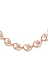 Rosegold Plated AD studded Necklace Earrings Jewellery Set