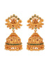 Gold Plated Multi stone studded Jhumka Earrings