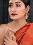 Gold Plated Multi stone studded Jhumka Earrings