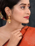 Gold Plated Multi stone studded Jhumka Earrings