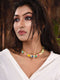 Gold Plated Multi Kundan studded modern Necklace Jewellery Set
