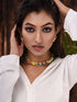 Gold Plated Multi Kundan studded modern Necklace Jewellery Set