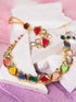 Gold Plated Multi Kundan studded modern Necklace Jewellery Set