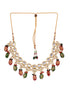 Gold Toned Kundan & Multi Bead studded Handcrafted Jewellery Set
