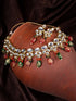 Gold Toned Kundan & Multi Bead studded Handcrafted Jewellery Set