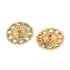 Gold Toned Mint & White Kundan AD studded Pearl beadded Choker Jewellery Set