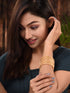 Set Of 12 Gold Plated & Pearl Studded Bangles