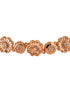Rose Gold Plated AD Studded Floral Wraparound Bracelet