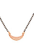 Set Of 2 Gold Plated AD Studded & Beaded Mangalsutra COMBO