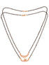 Set Of 2 Gold Plated AD Studded & Beaded Mangalsutra COMBO