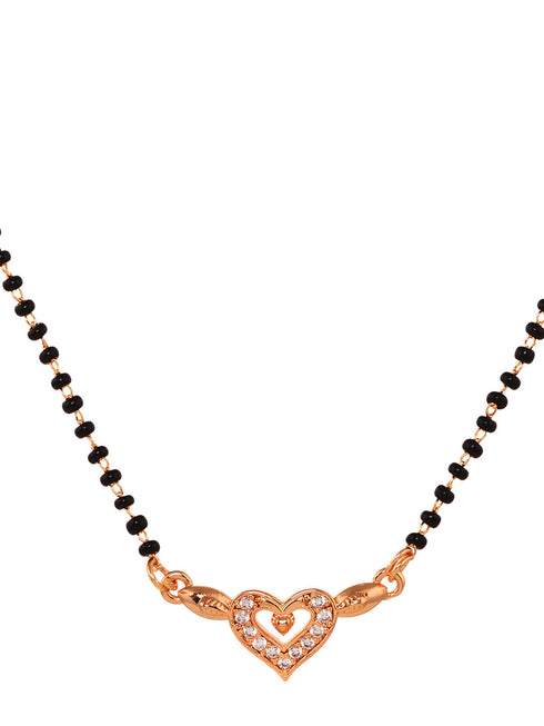 Set Of 2 Gold Toned AD Studded Delicate mangalsutra COMBO