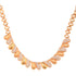 Gold Toned AD Studded Minimal Designer Necklace Jewellery Set