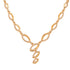 Gold Plated AD Studded Minimal Delicate Necklace Jewellery Set