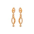 Gold Plated AD Studded Minimal Delicate Necklace Jewellery Set