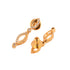 Gold Plated AD Studded Minimal Delicate Necklace Jewellery Set