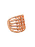 Gold Plated White AD Studded designer Finger Ring