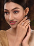 Gold Plated White AD Studded designer Finger Ring