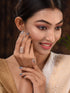 Gold Plated White AD Studded designer Finger Ring