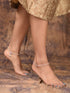 Silver Toned AD studded Ethnic Bridal Anklet Anklet