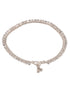 Silver Toned AD studded Ethnic Bridal Anklet Anklet