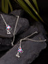 Silver Toned AD studded Ethnic Bridal Anklet Anklet