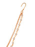 Gold Plated White Stone Studded & Pearl Nose Ring Nath