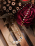 Gold Plated White Polki Studded & Beaded Exquisite Nath Chain