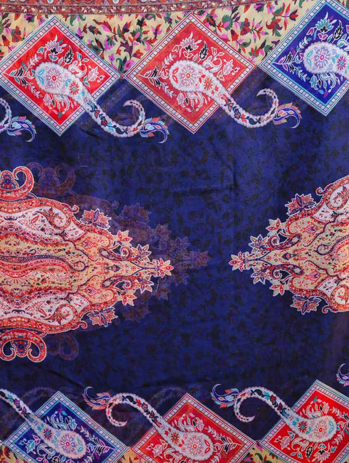 Women's Printed Floral Wool Shawl