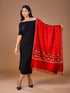 Women's Aari Embroidered Wool Stole