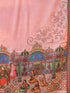 Women's Darbar Printed Wool Shawl with Swarovski Work