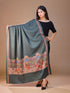 Women's Darbar Printed Wool Shawl with Swarovski Work