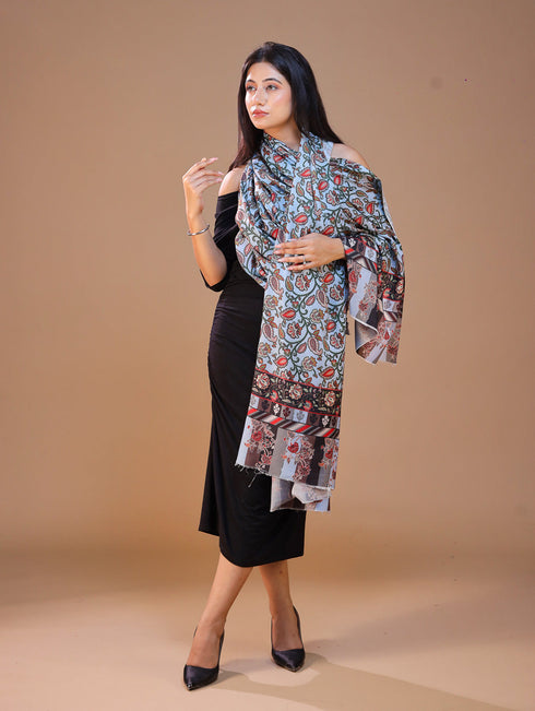 Women's Printed Floral Wool Shawl