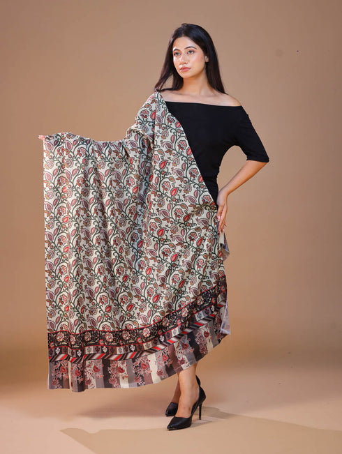 Women's Printed Floral Wool Shawl