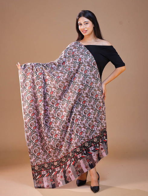 Women's Printed Floral Wool Shawl
