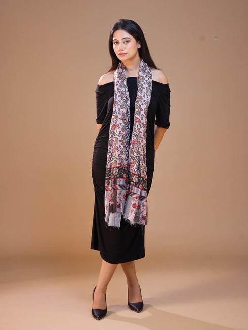 Women's Printed Floral Wool Shawl
