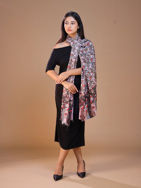 Women's Printed Floral Wool Shawl