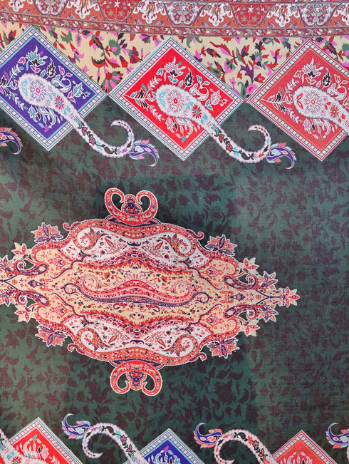 Women's Printed Floral Wool Shawl