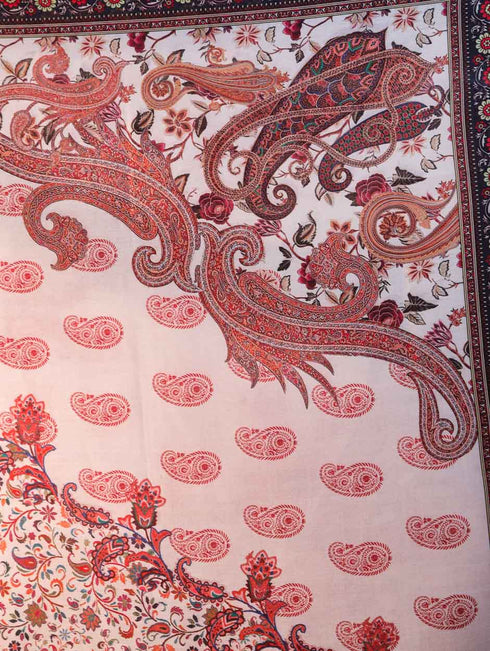 Women's Printed Floral Wool Shawl