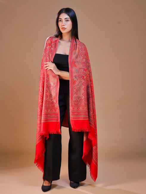 Women's Jamawar Wool Shawl
