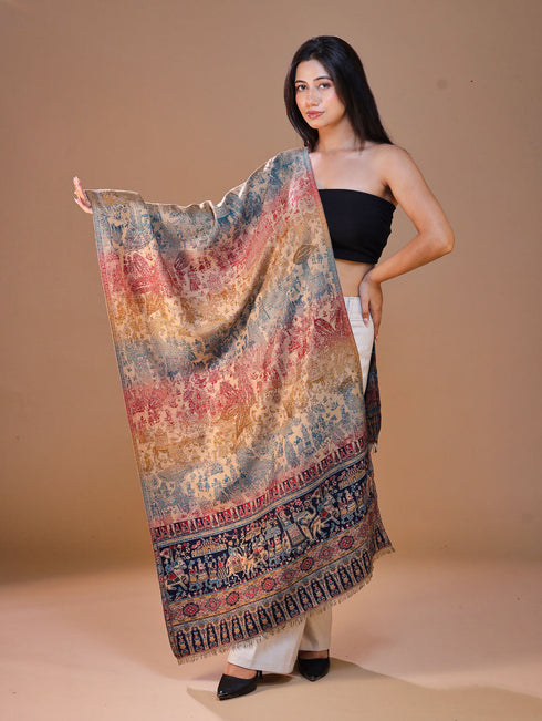 Women's Jamawar Wool Stole