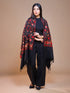 Women's Aari Embroidered Wool Stole