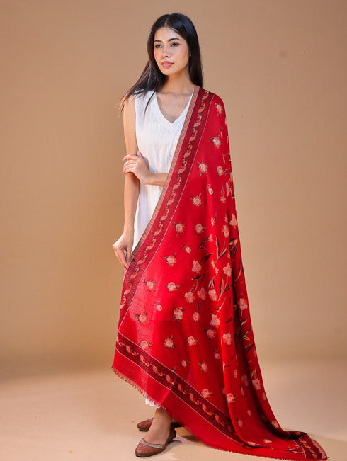 Women's Kani Floral Wool Shawl