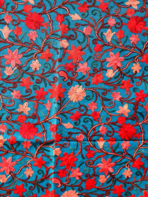 Women's Embroidered Wool Stole