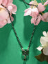 Green Silver Plated AD Studded Minimal Mangalsutra