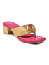 GNIST PinkGold Solid Block Heels