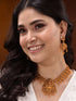 Gold Plated Lakshmiji Filigree Antique Temple Necklace Jewellery Set
