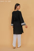 Rayon Chikankari Medium Kurta In Black