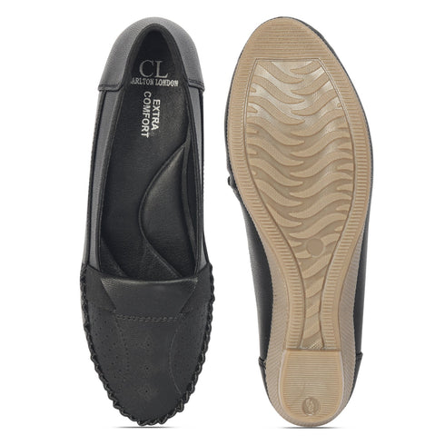Women's Perforated Slip-On Wedge Loafers