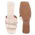 Women's Rhinestone-Detail Double-Strap Slides